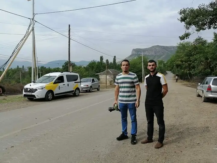 Həmkarımla cəbhə bölgəsində